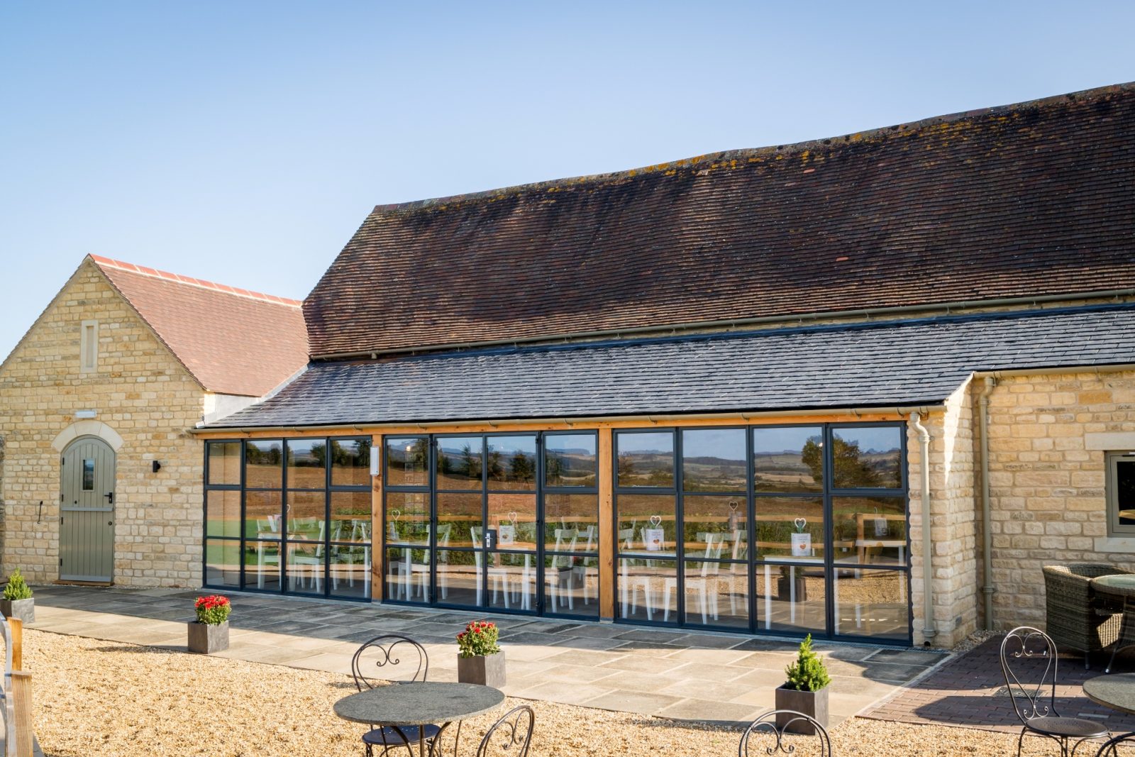 Cotswold café extended Glass Times