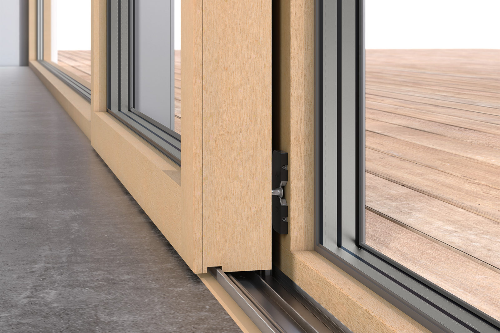 Roto’s Patio Inowa sliding door hardware system is suitable for PVC, timber and aluminium profiles