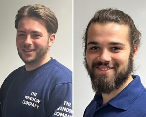 Adam Harman (left) and Oliver Dixon, Kickstart trainees at The Window Company (Contracts)