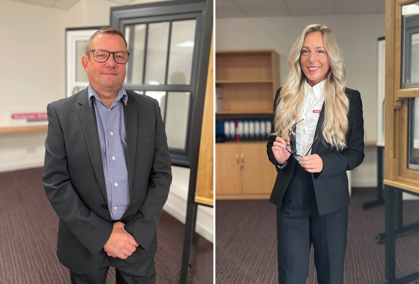 L-R: Kevin Smith, Scotland regional manager and Elza Gaidule, office manager