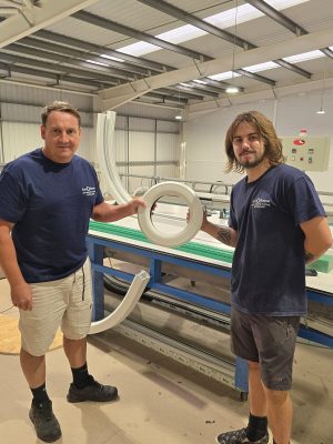ArcoFrame’s co-owner Charles Richard and arch technician, James Forshaw