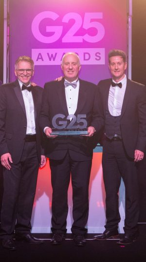 Left to right: Michael Butterick, marketing director, Steve Severs, MD and Richard Wall, commercial director